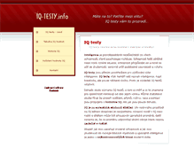 Tablet Screenshot of iq-testy.info